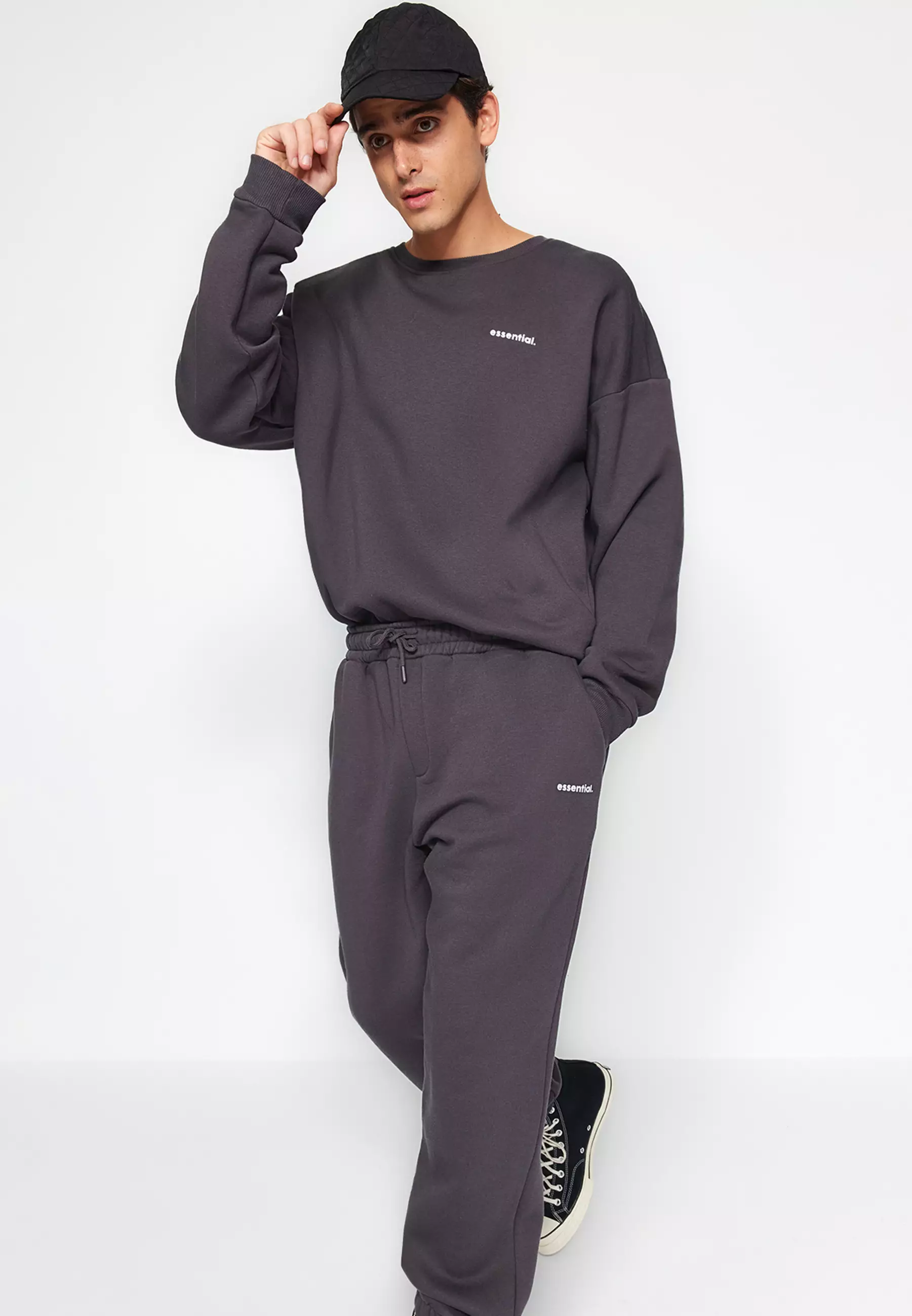 Oversized Embroidery Tracksuit Set
