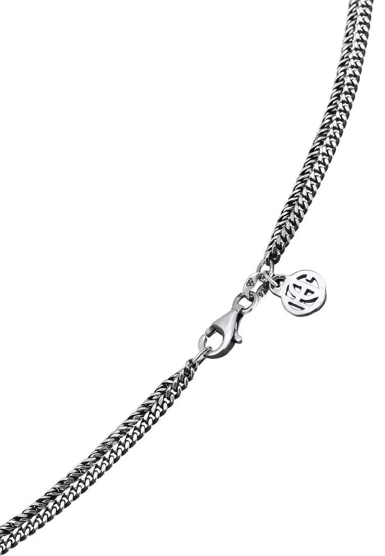 EXCLUSIVE Kalung Perhiasan Perak 925 Pria Layer Coin Tide