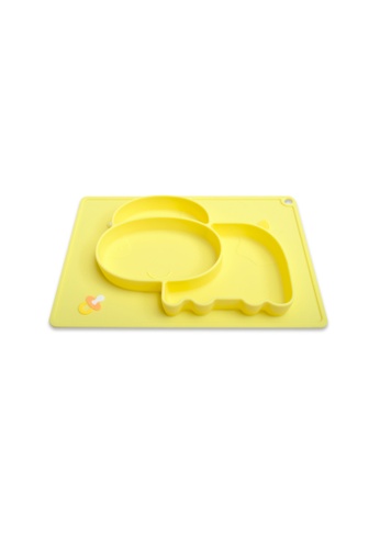 QUINTON yellow Quinton Silicone Placement Plate - Cow (Yellow) 023F7ESCA53906GS_1