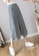 Halo grey Wide Leg Cropped Pleated Pants F125AAAFDE702BGS_6