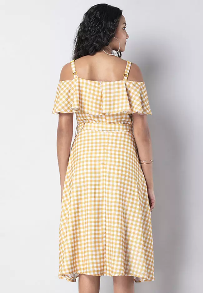 Cold Shoulder Midi Dress