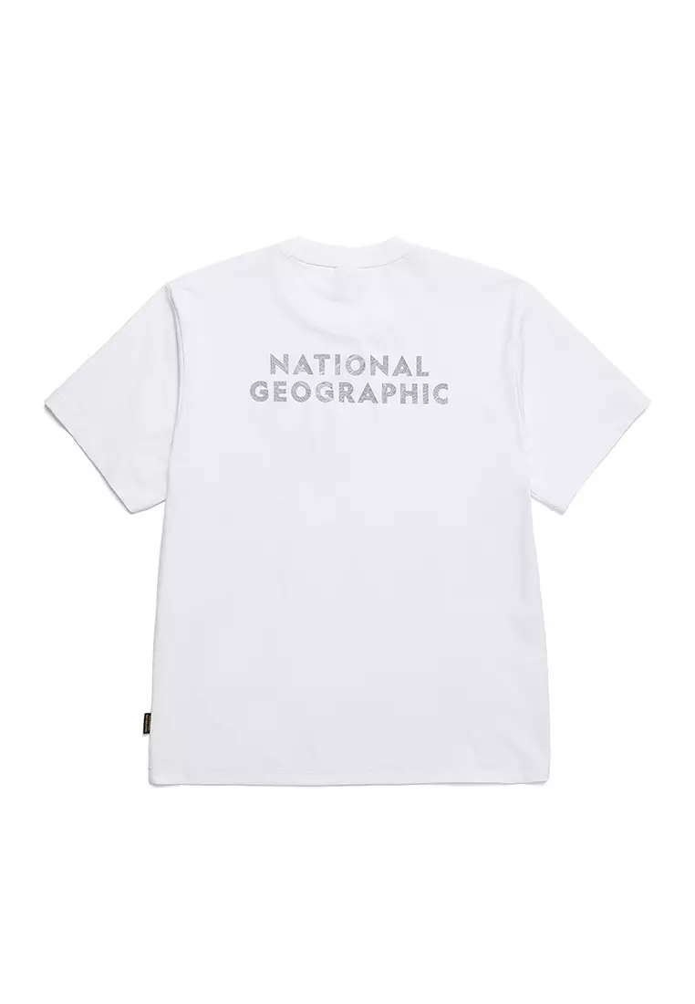 【NATIONAL GEOGRAPHIC】TORQUATUS SMALL LOGO半袖Tシャツ National Geographic Unisex TORQUATUS Small LOGO Short Sleeve