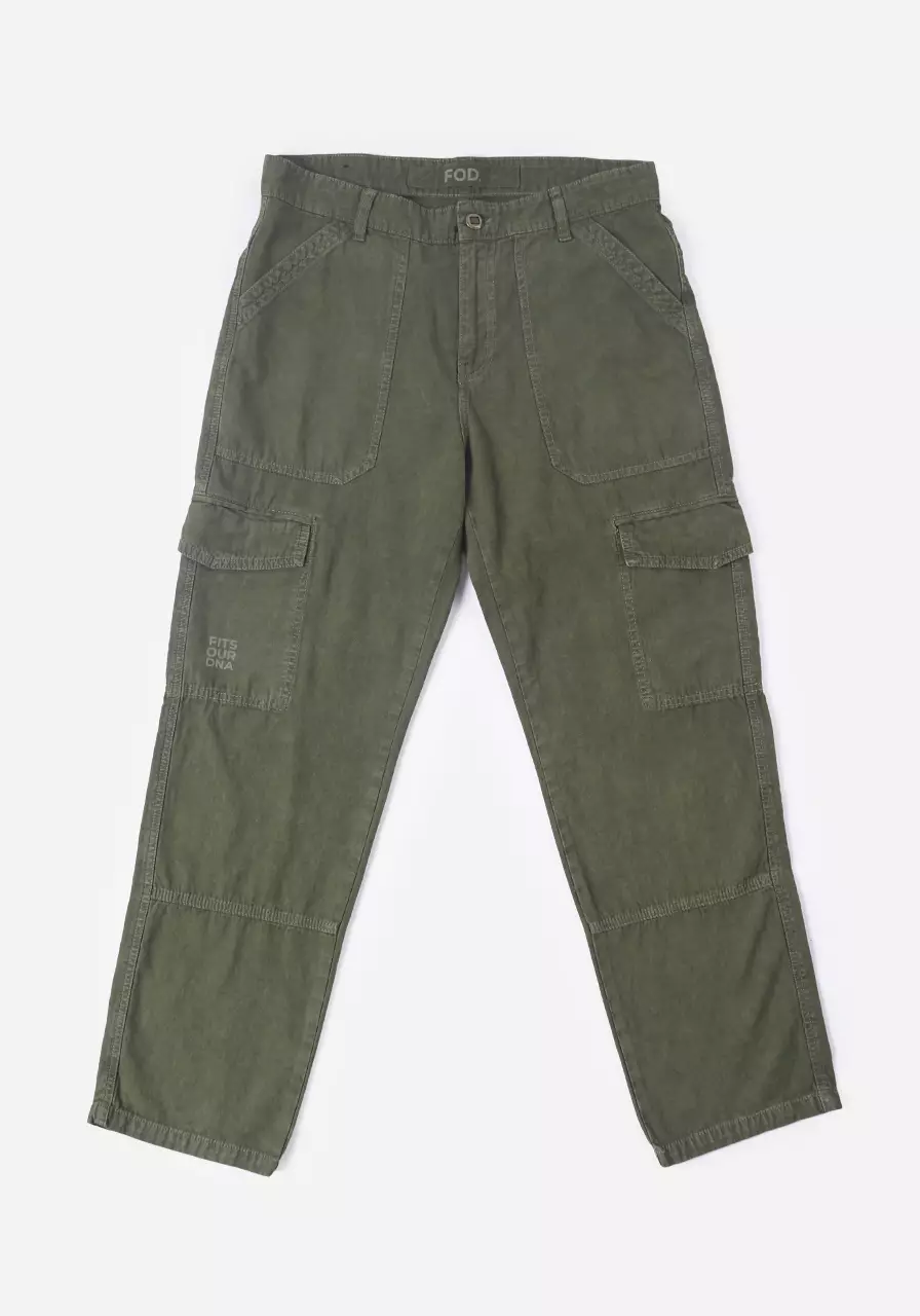 Celana Panjang Cargo Pria Regular Jod Army