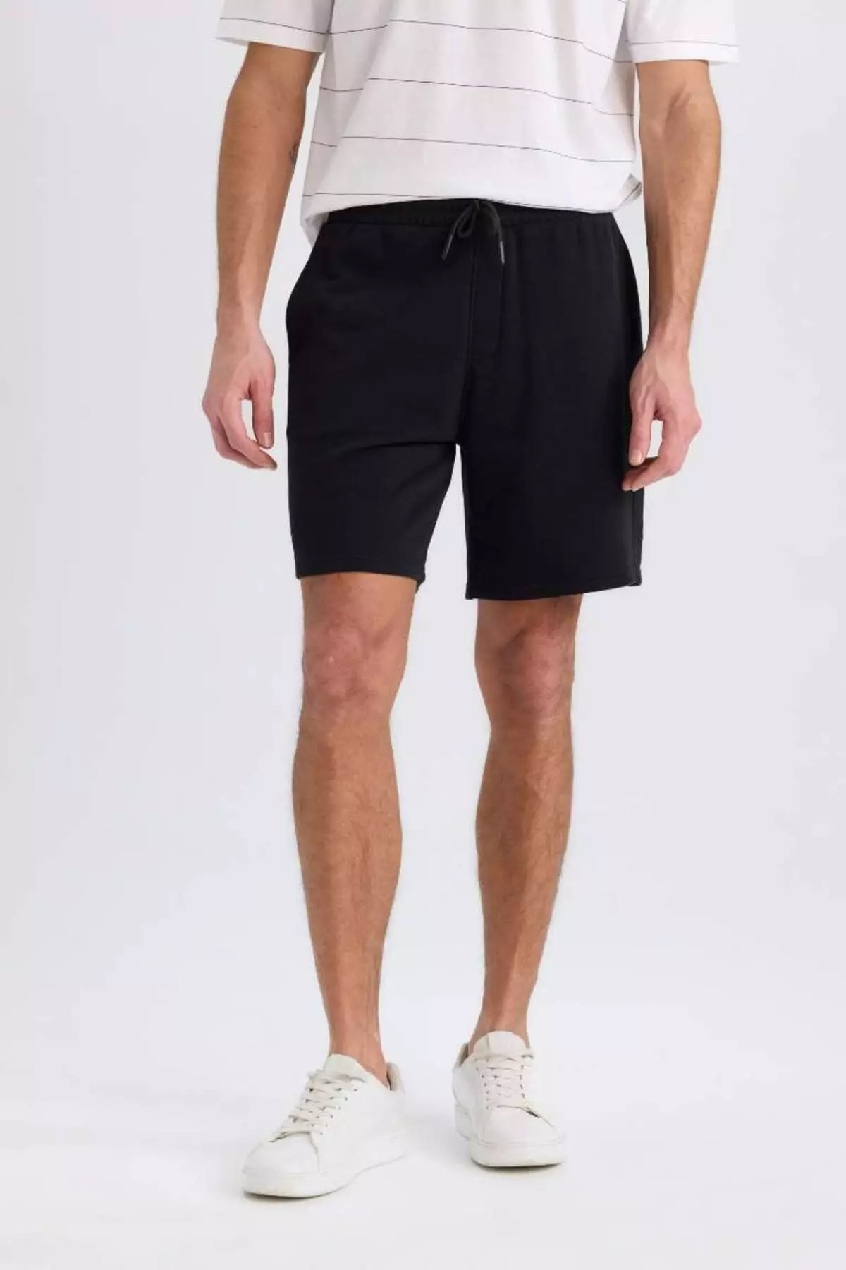 Regular Fit Straight Leg Basic Straight Shorts B8672Ax25Sp