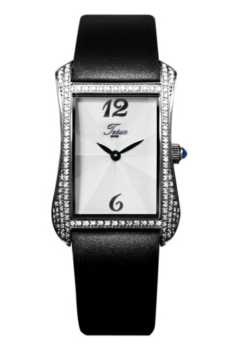 jam tangan teiwe TW2991-S - leather streep - hitam