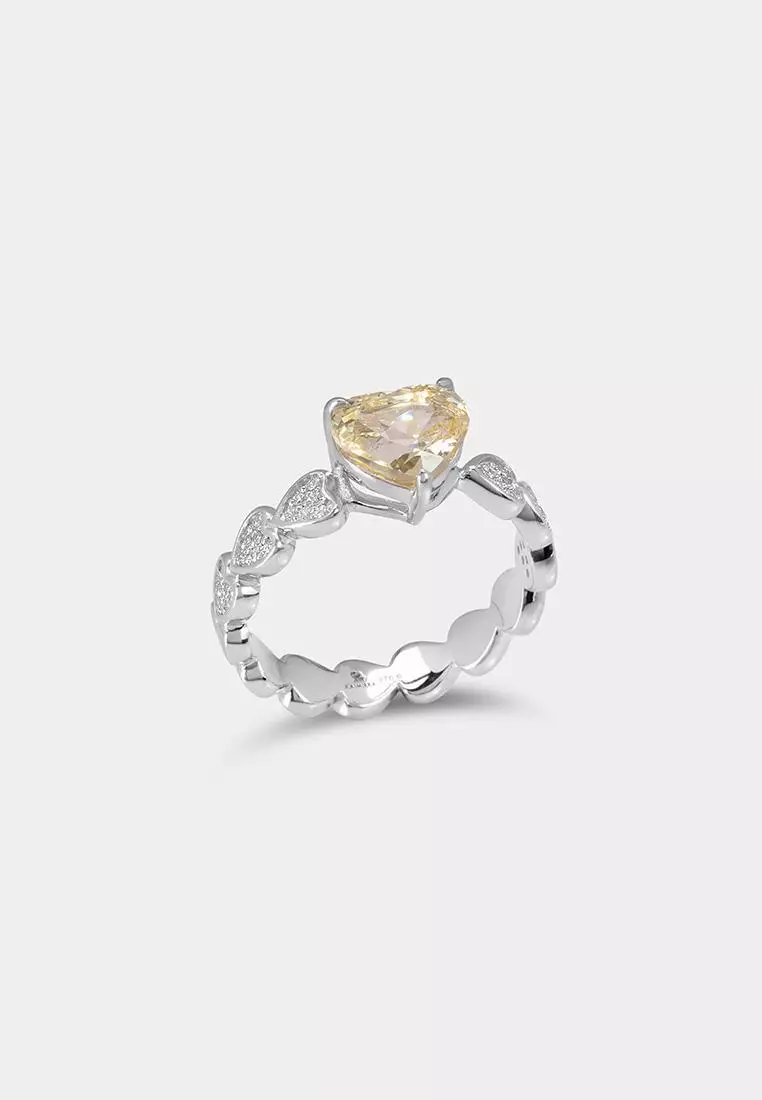 Glow Yellow Sapphire Ring 019
