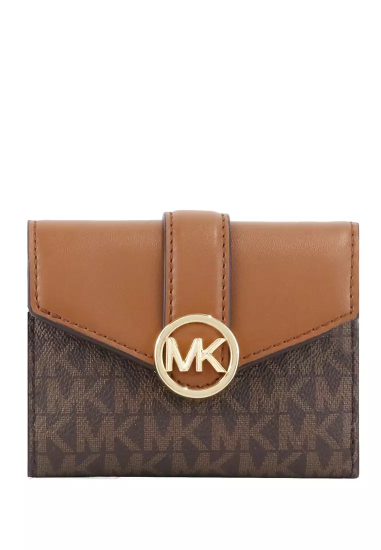 Michael kors brown wallets clearance