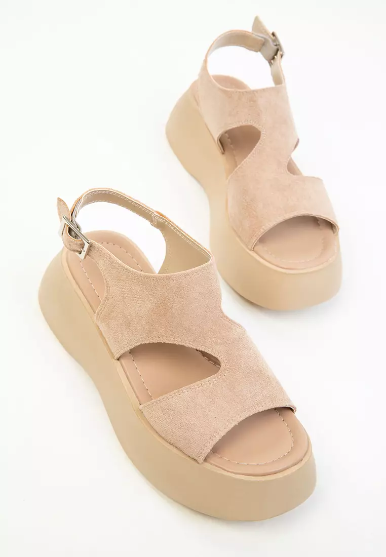 Suede Women's Sandals - Skin 18983