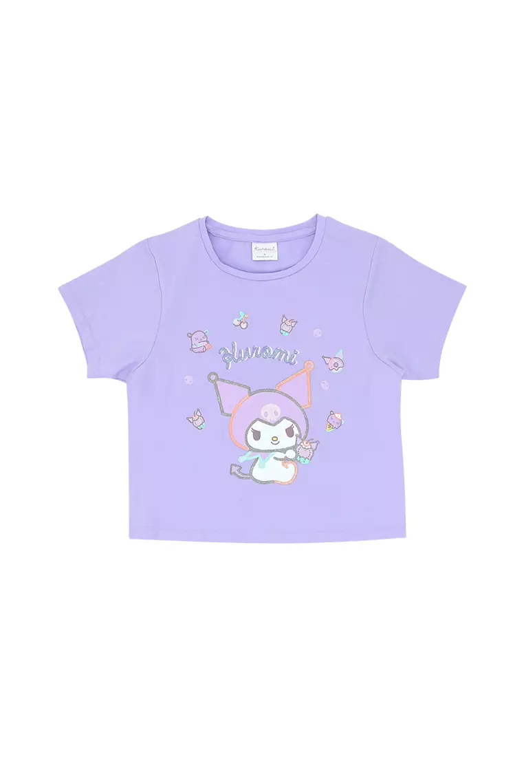Girls Licensed Graphic Oversize T-Shirt "Kuromi Sweets"