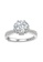 Her Jewellery silver CELÈSTA Moissanite Diamond  - Mon Celina Ring (925 Silver with 18K White Gold Plating) by Her Jewellery 9EC51ACDFBD252GS_1