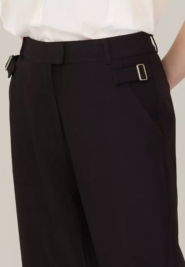 Jhayne Slim-fit Pants with Buckle Detail
