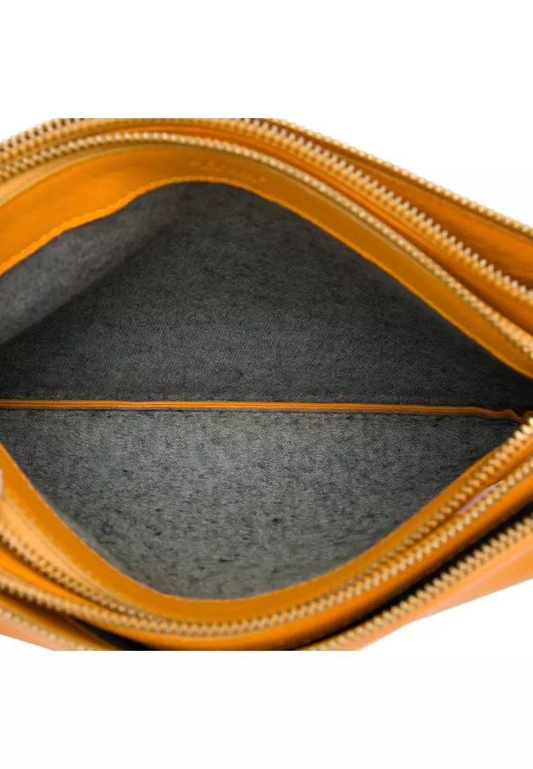 Pre-Loved Celine Large Lambskin Trio Crossbody