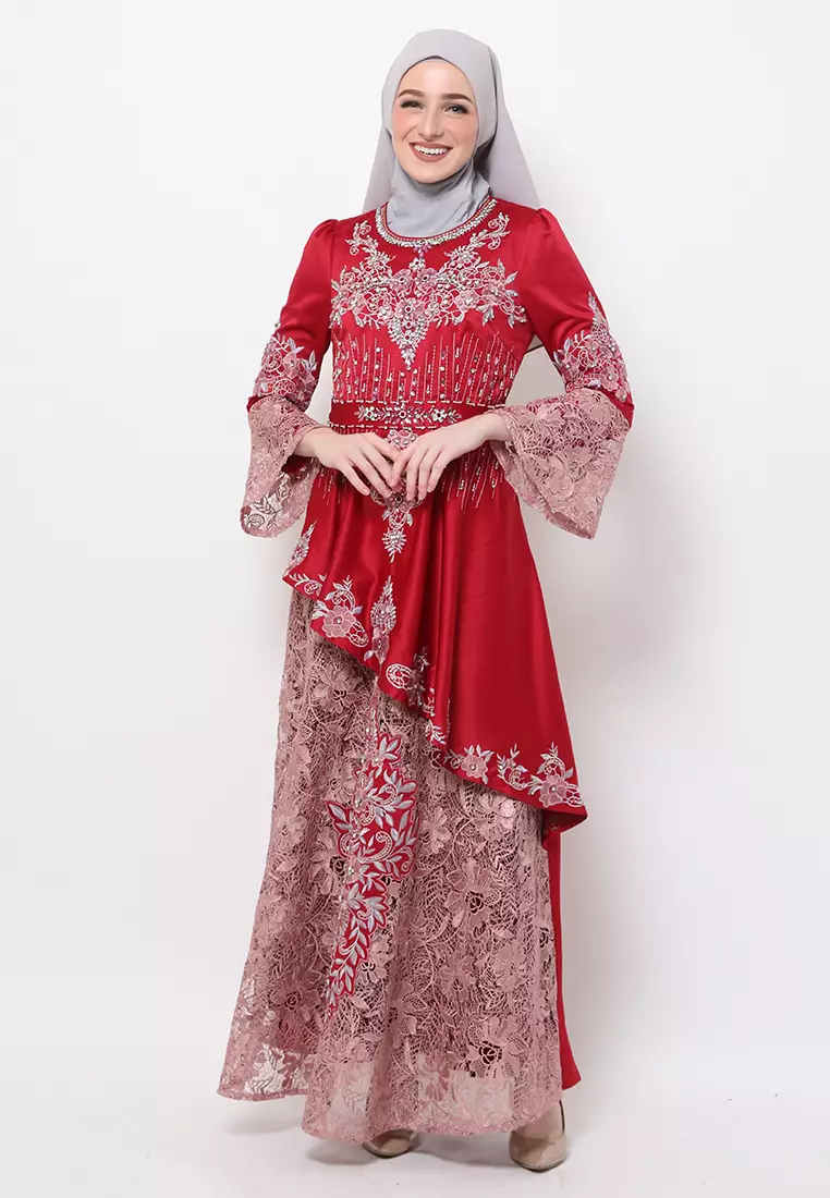 Bibiq Gamis Brokat Satin