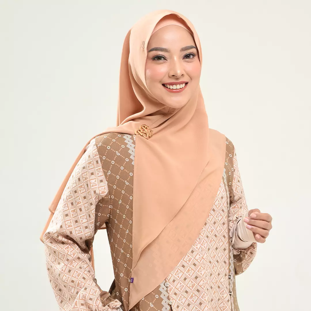 Rabbani - Kerudung Instan Muslim Wanita Dewasa Zetta XXL - Piece Sienna