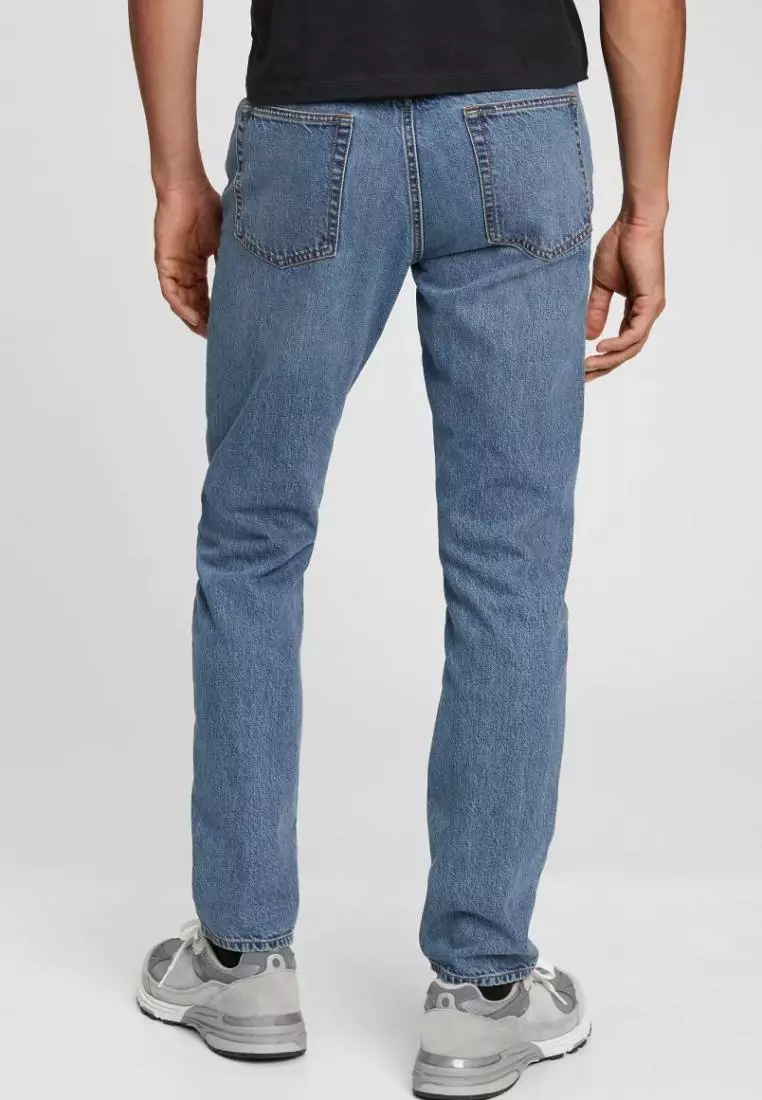 Mid Rise Slim Jeans with Washwell