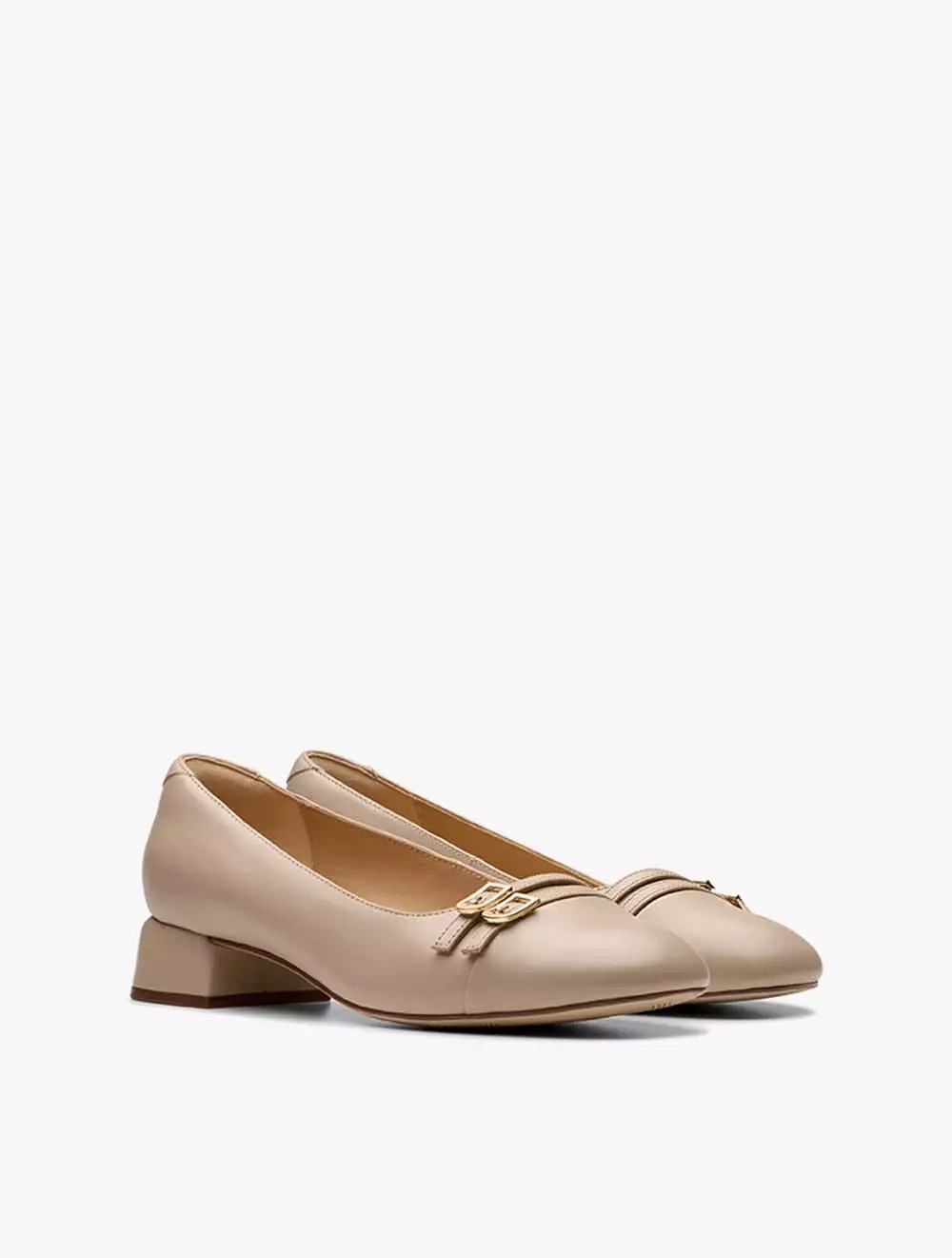 Clarks Daiss30 Court Sand Leather