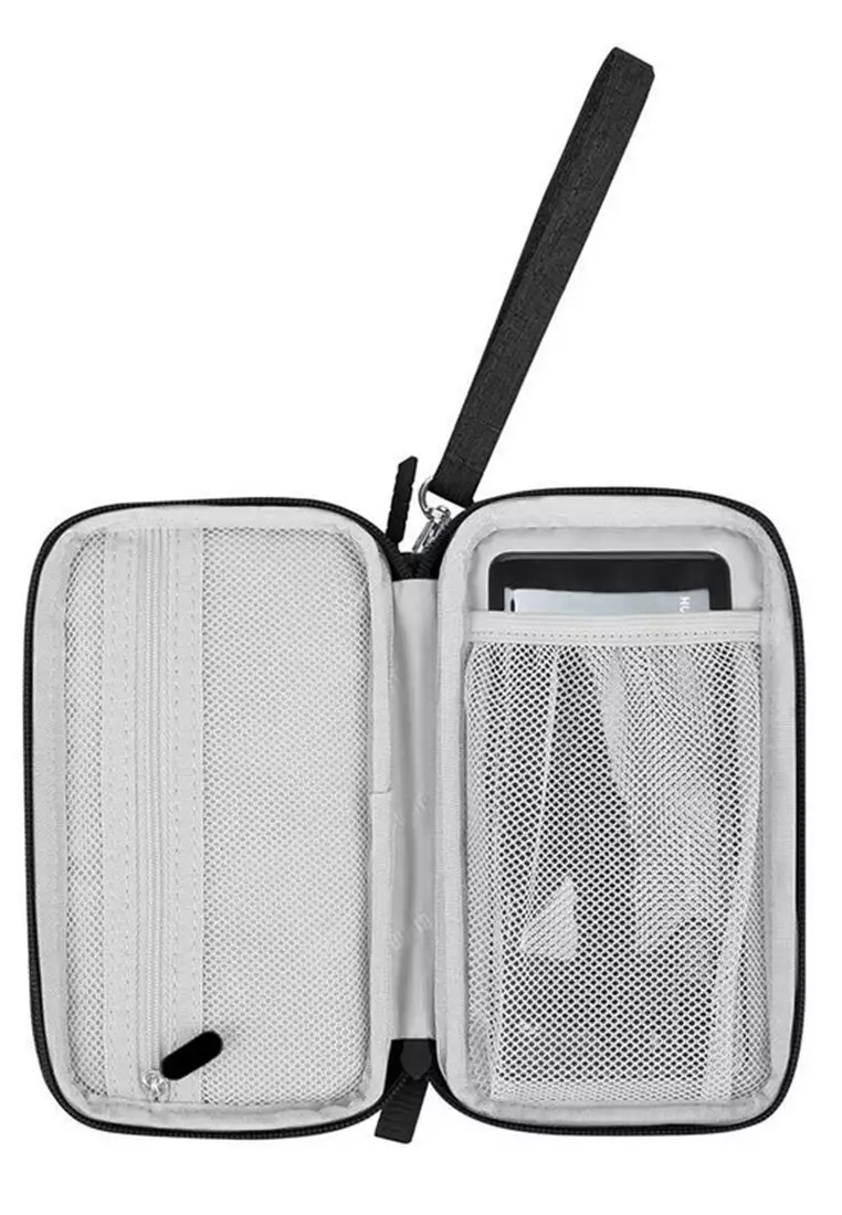 Ars Tas Gadget Organizer Large Compartment Design Simple Material Canvas ORIGINAL - Black