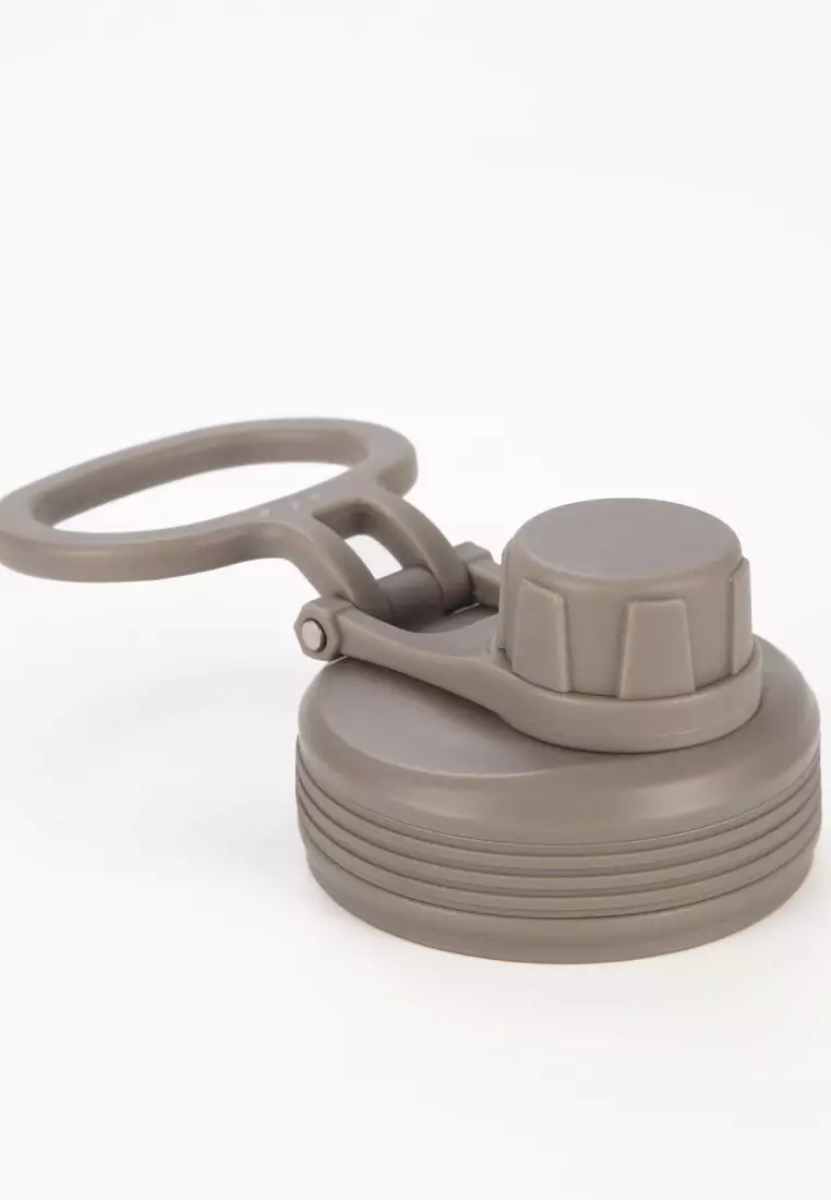 Crossing Urban Ceramic S/S Insulated Screw Cap Sports Bottle With Handle 720ml - Latte (Light Grey)