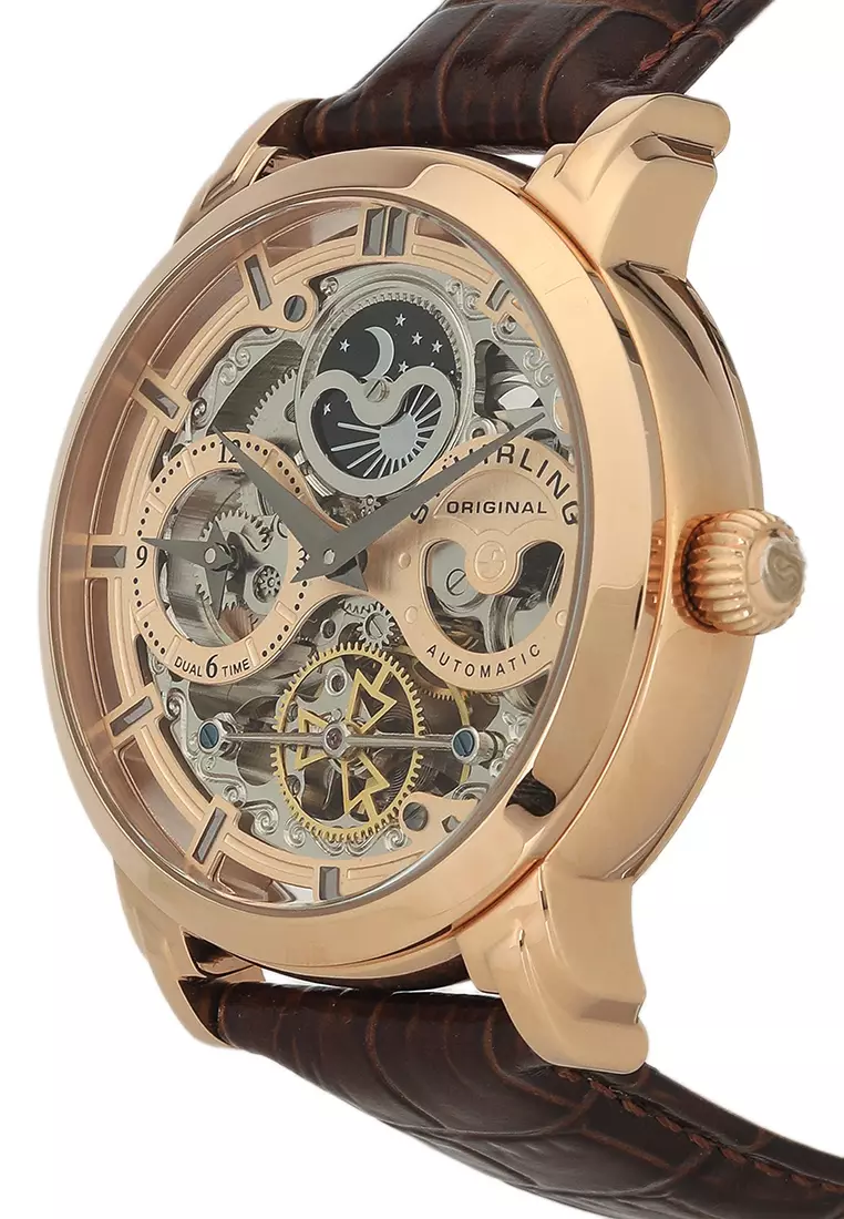 Stuhrling Original Stainless Steel leather Strap Watch 2024 Buy