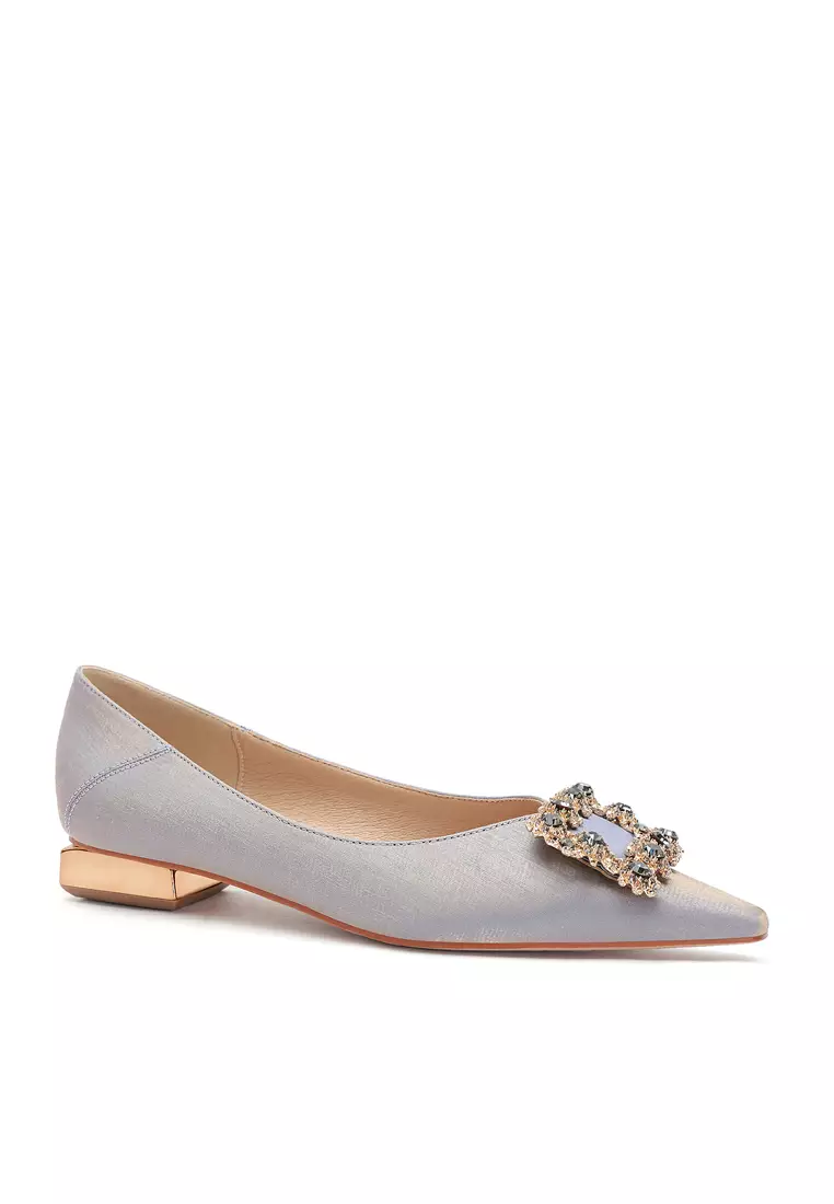 2CM 小方頭搭扣粗跟鞋 2220-18