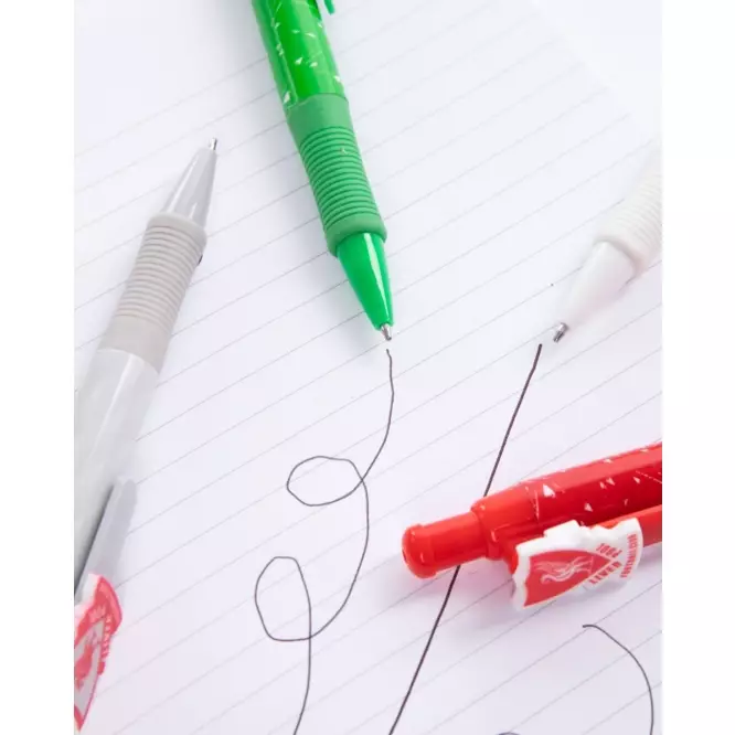 Liverpool FC  Retro Novelty Pen Set  - Official LFC Accessories Pulpen Set
