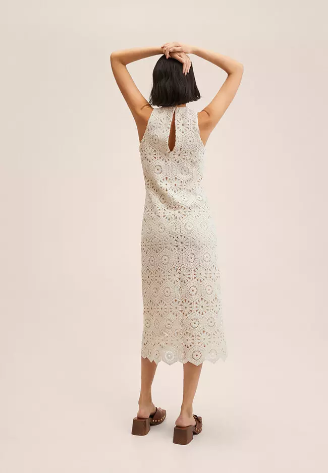Buy Mango Crochet Cotton Dress 2023 Online ZALORA Philippines