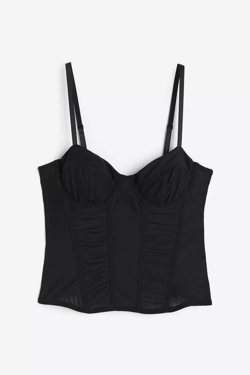 Mesh bustier top