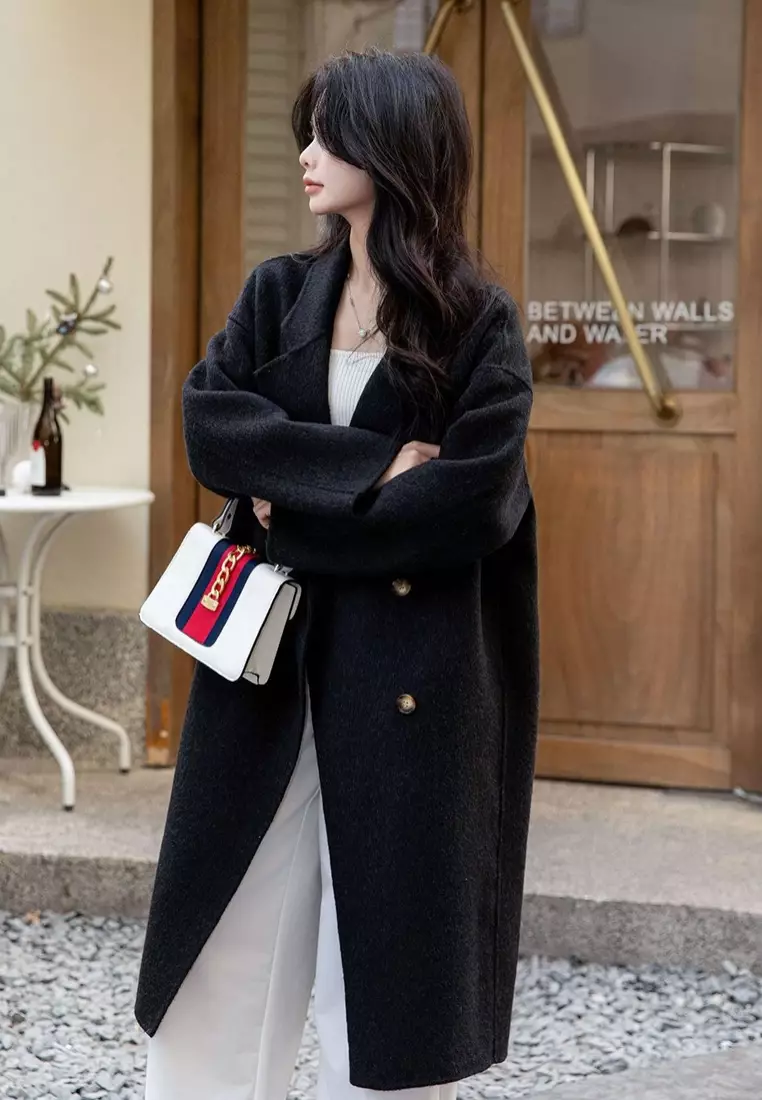 New Korean-style loose and simple coat CA25102434BK