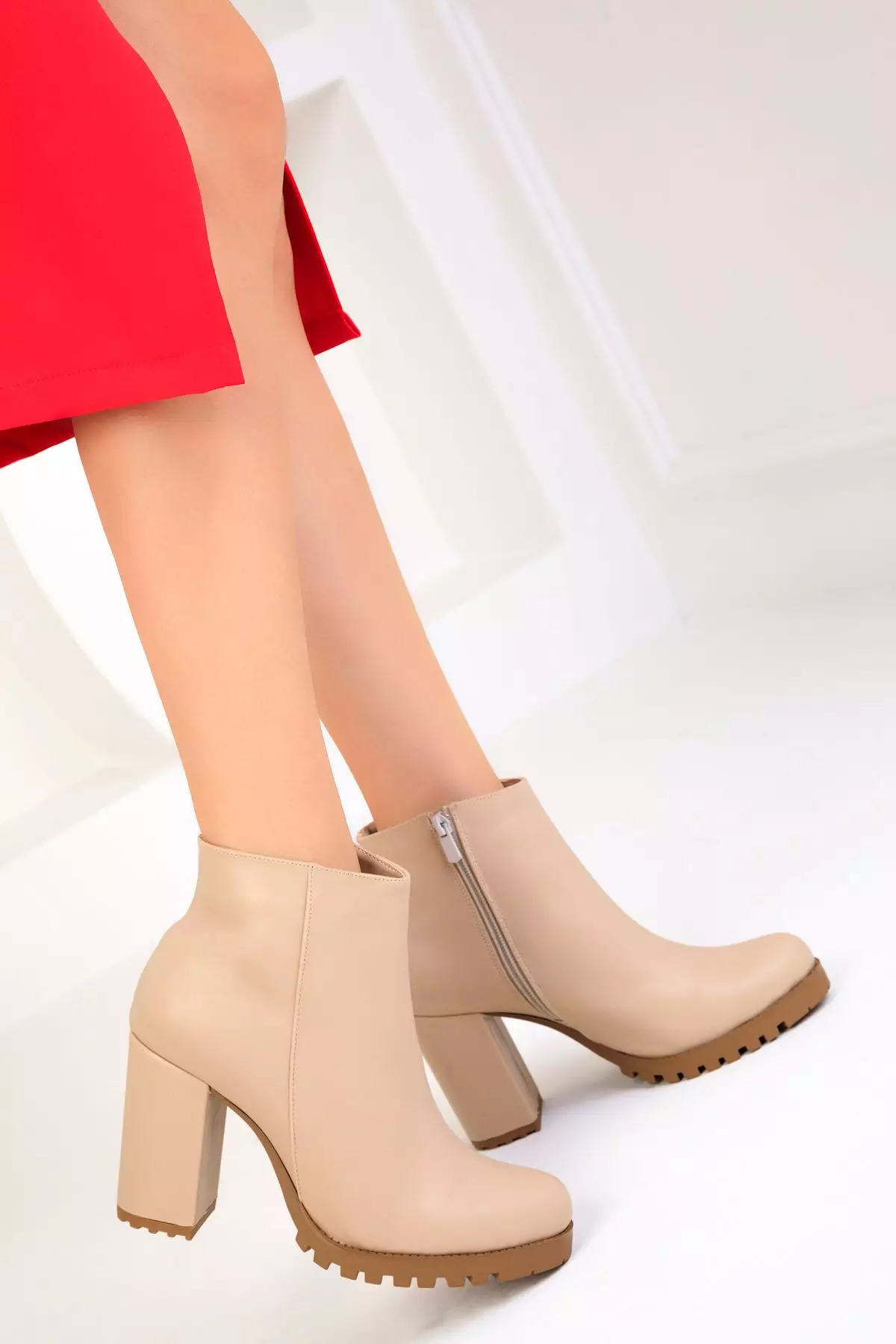 nude beige boots