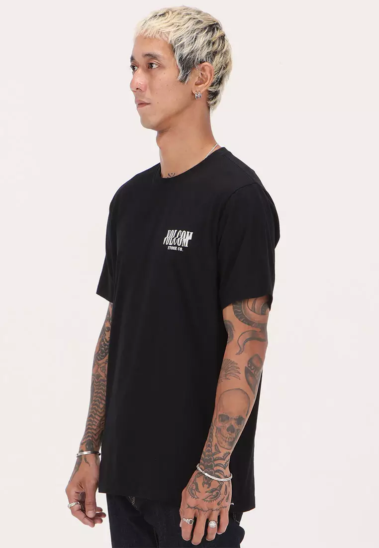 MSF SCRAMBLED CHANNEL SHORT SLEEVE TEE BLK