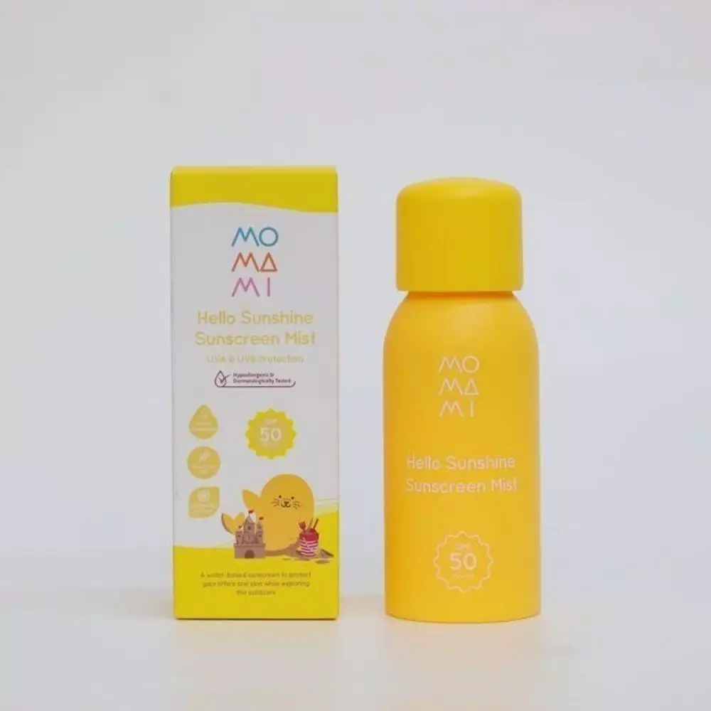 Momami Hello Sunshine Baby Sunscreen Mist 80Ml - Spray Tabir Surya 2 Pack