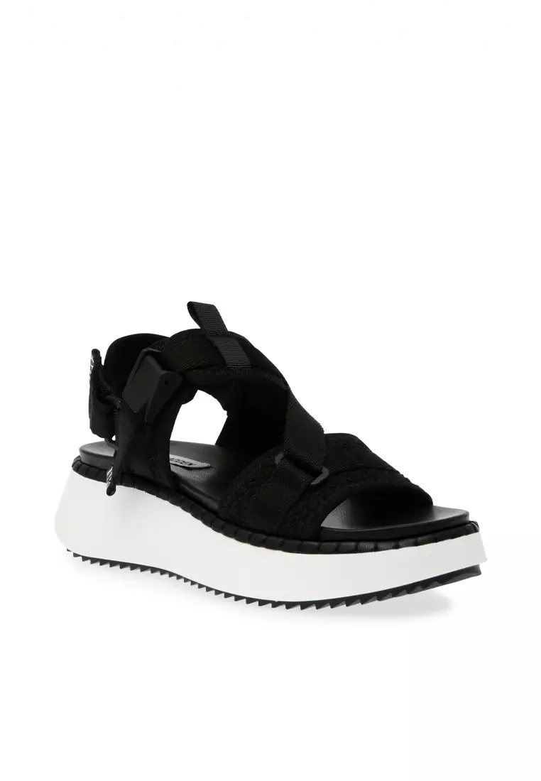 Buy Steve Madden DECORUM BLACK/WHITE SANDALS Online | ZALORA Malaysia