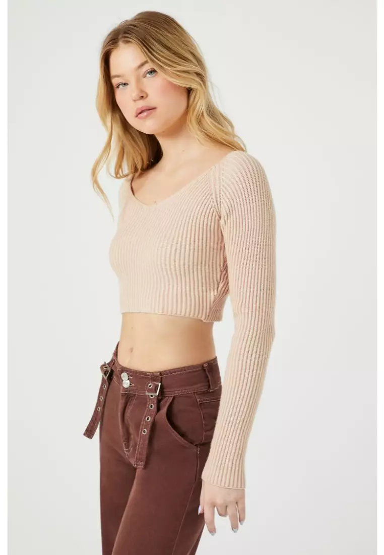 Forever 21 ribbed knit sweater sale