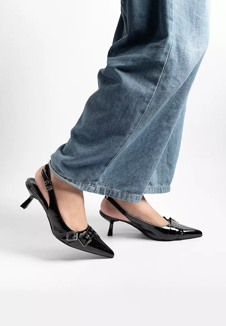 Winston Belt Flared Heels