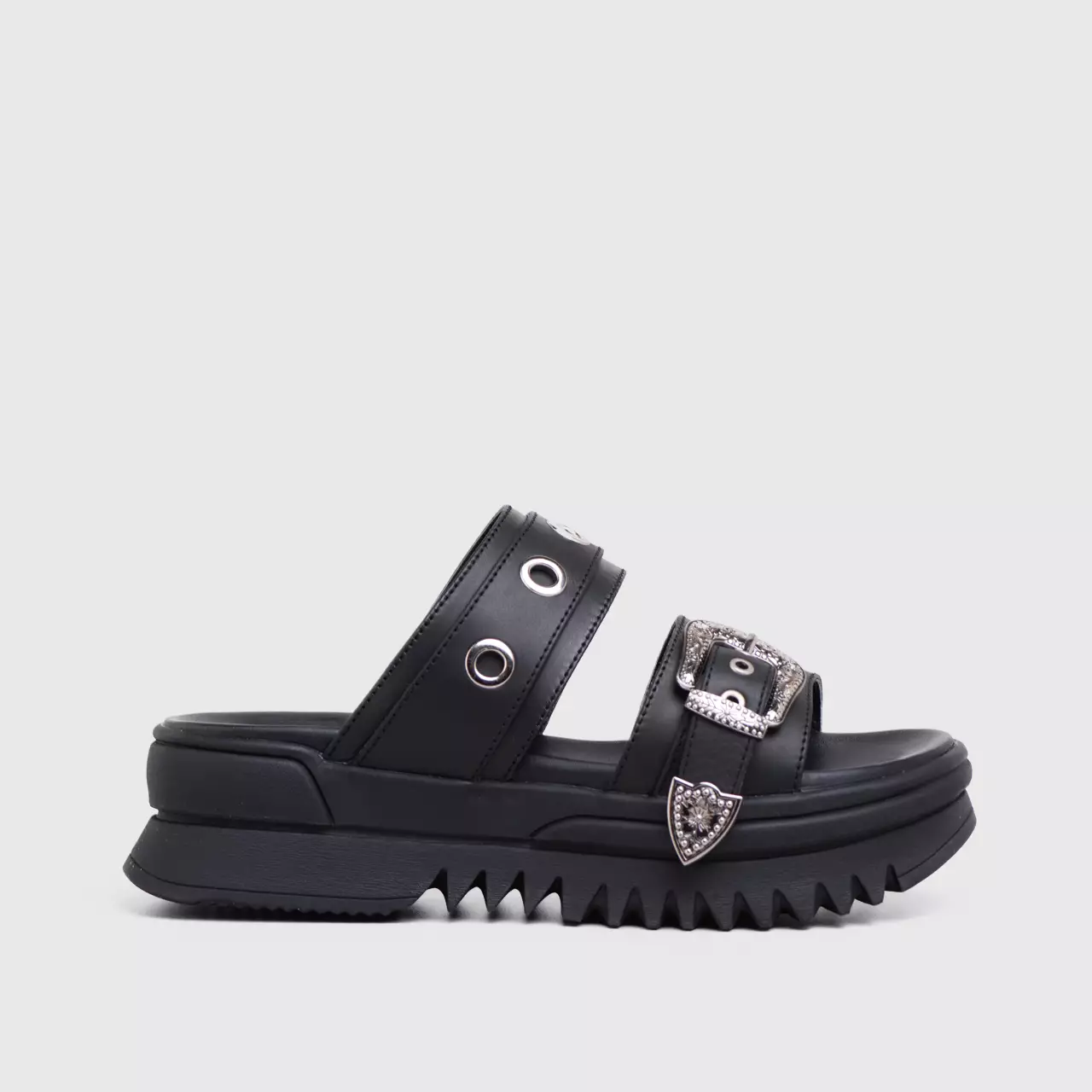 Zavy Sandals Genuine Leather Black