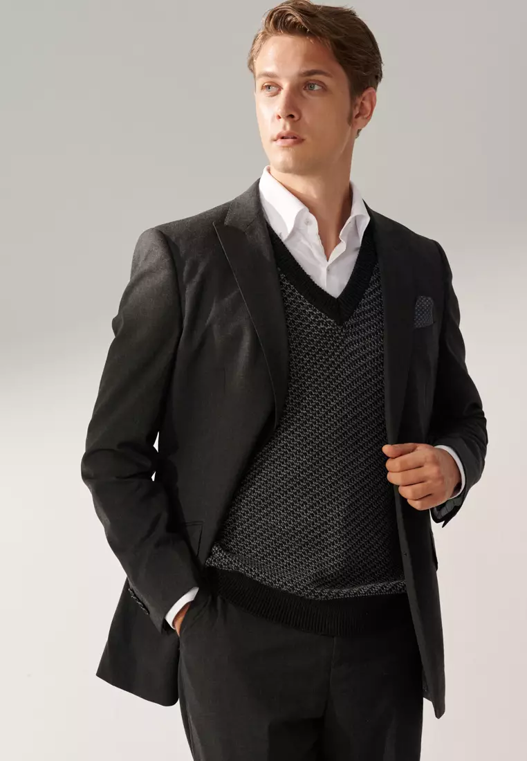 White Textured Classic Shirt