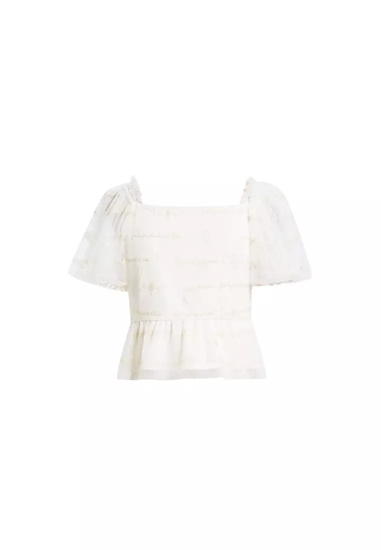 Buy Hopeshow Summer Spring Puff Sleeve Blouse 2025 Online