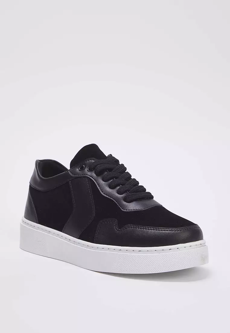 Suede-Look Sneakers