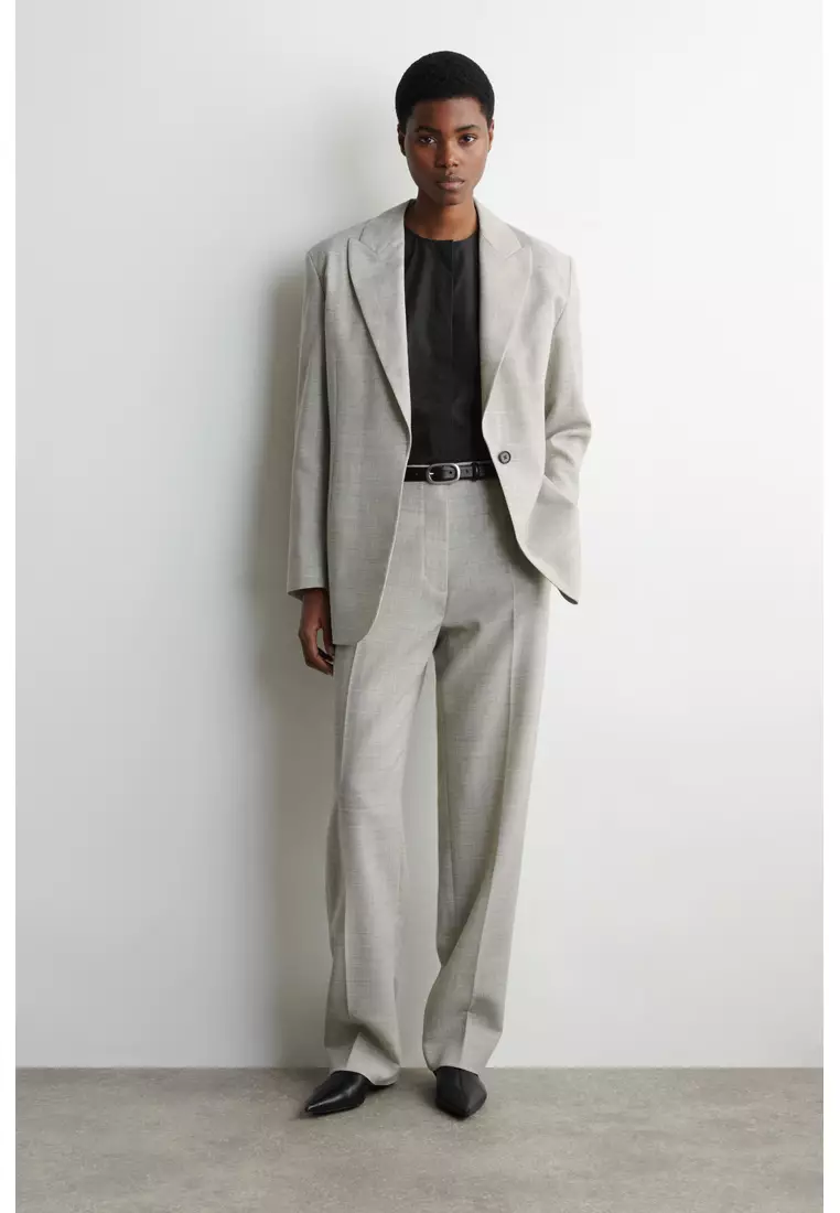 SCULPTURAL PIMA COTTON-POPLIN BLOUSE