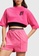 ESPRIT pink ESPRIT 2-in-1 Neon Print Logo Cropped Sweat Set 23AA3AA4D636B3GS_1