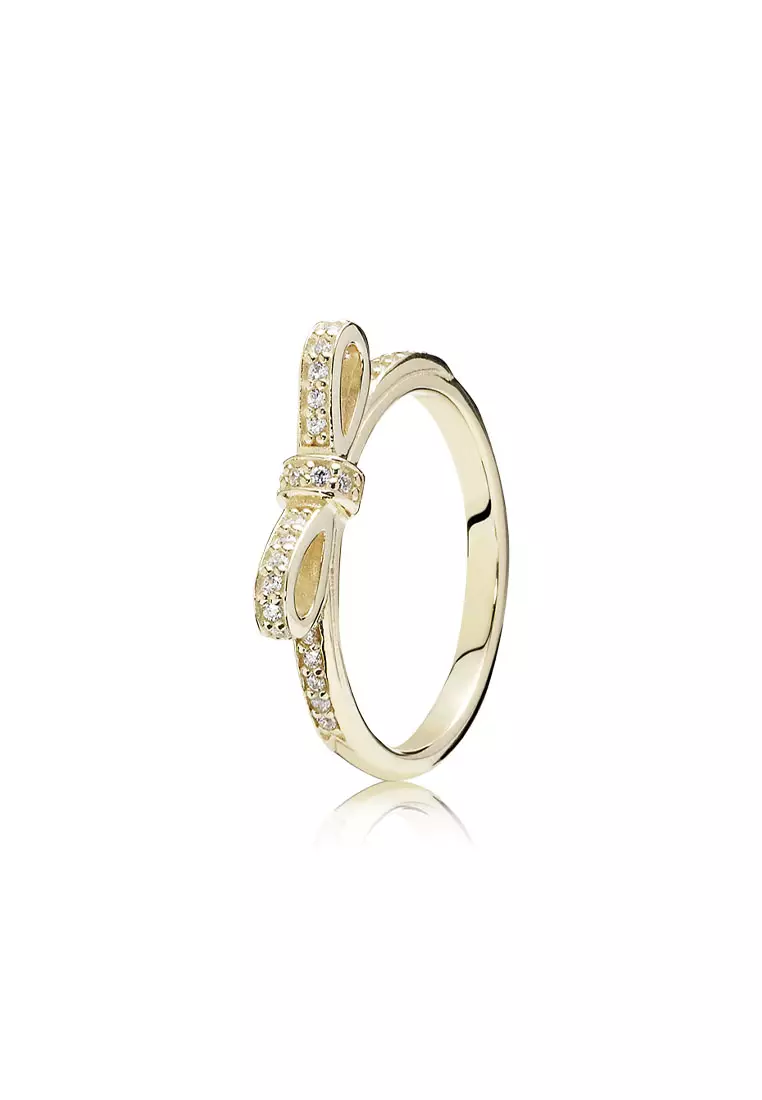 Pandora sparkling bow ring discount