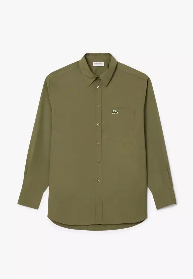 Oversized Fit Cotton Poplin Shirt