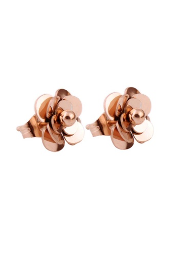 Her Jewellery gold Rosalie Earrings (Rose Gold) -  Made with Premium Japan Imported Titanium with 18K Gold plated 27EB5AC699534EGS_1