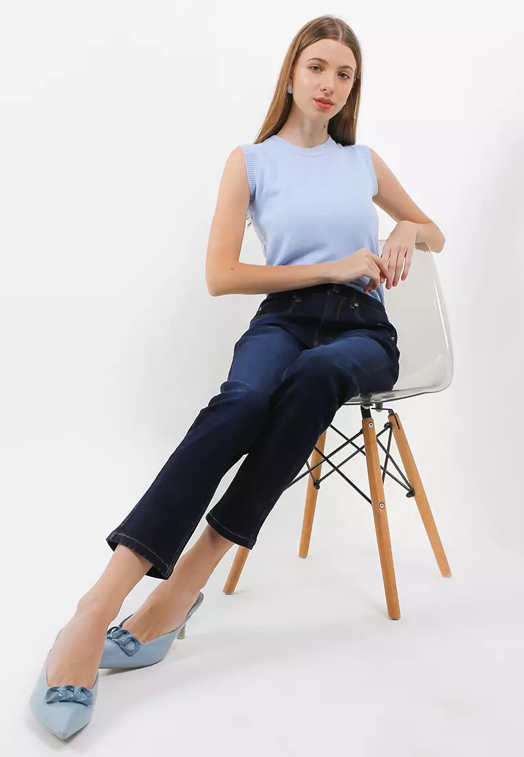 Rikia Slim Fit Denim Pants