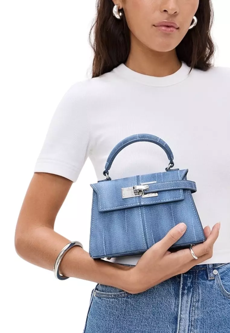 Elise Top Handle Bag - Blue