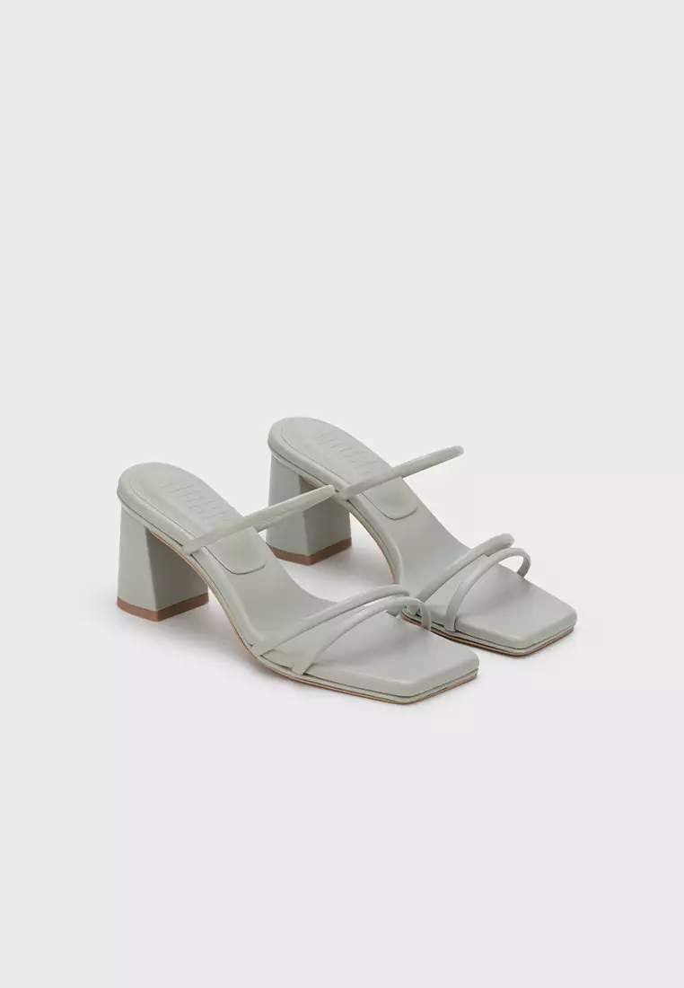 CLOUDFOAM STRAPPY BLOCK HEEL SLIDE