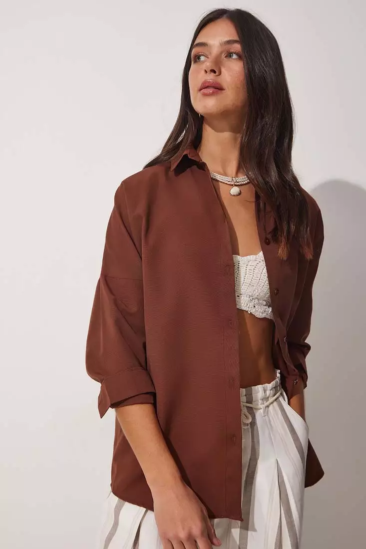 Oversize Long Basic Shirt