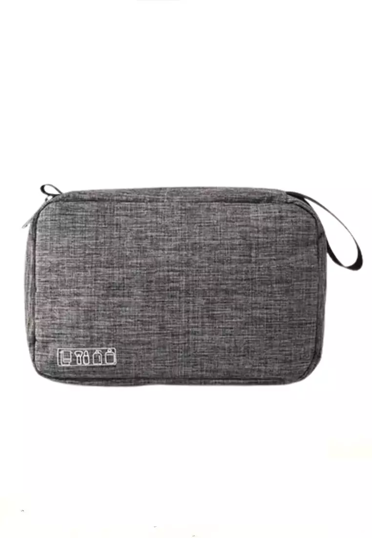 Kayana Tas Lipat Wanita Multi Layer Hanging Travel Bag Folding Organizer Material Polyester ORIGINAL - Gray