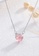ZITIQUE silver Women's Pink Pearl Cat Dainty Necklace - Silver 39B95AC4366D25GS_2