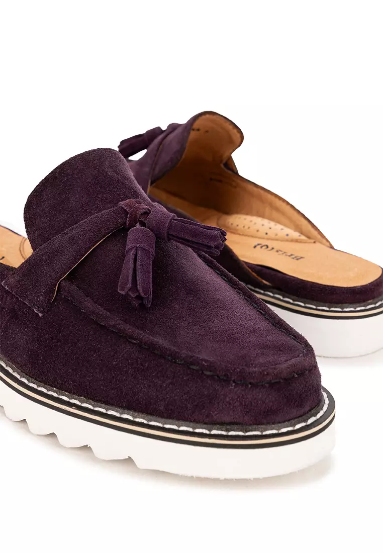 Annika Violet Tassled Mule